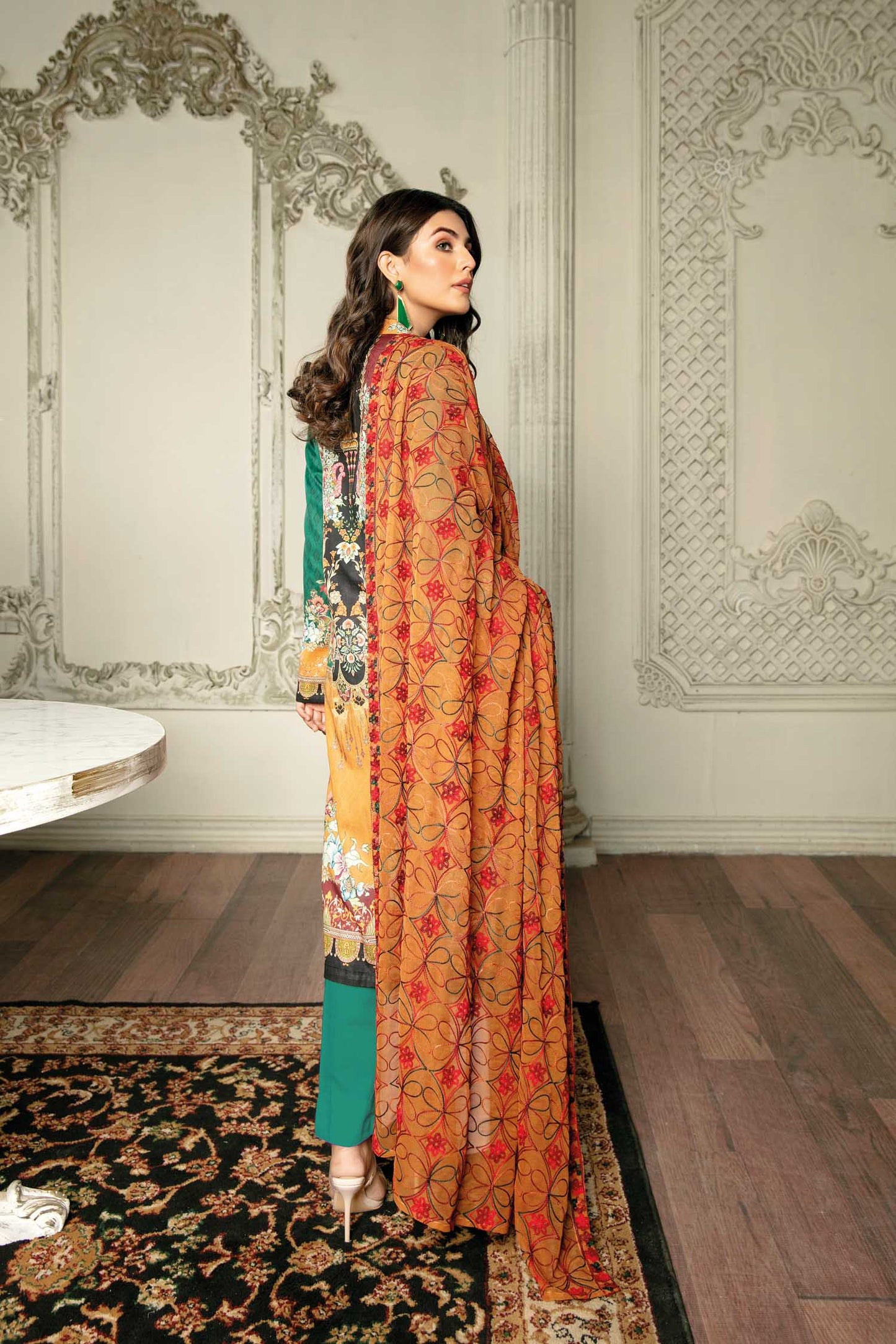 Field Glance  - Digital Printed & Embroidered Lawn 3PC
