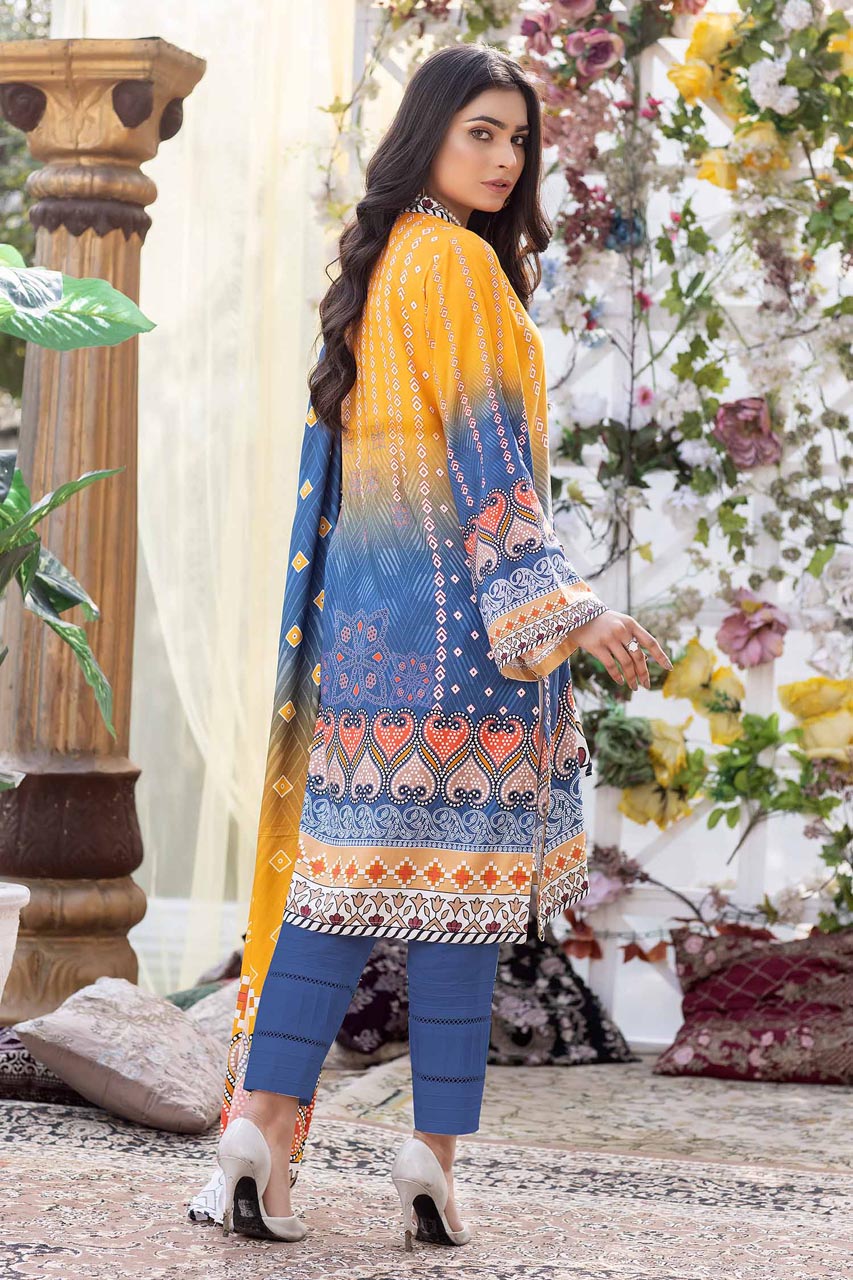 Boulder - Stitched Digital Printed Linen 3PC