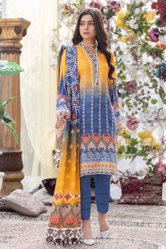 Boulder - Stitched Digital Printed Linen 3PC