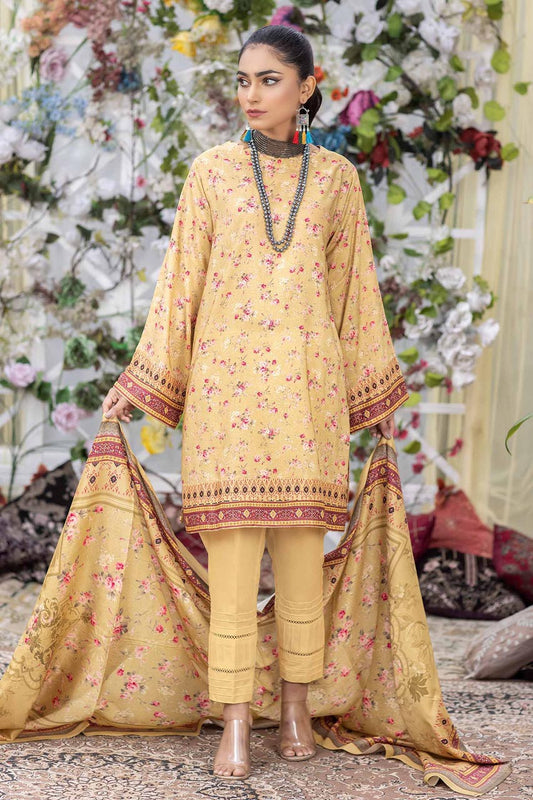 Larmin  - Stitched Digital Printed Linen 3PC