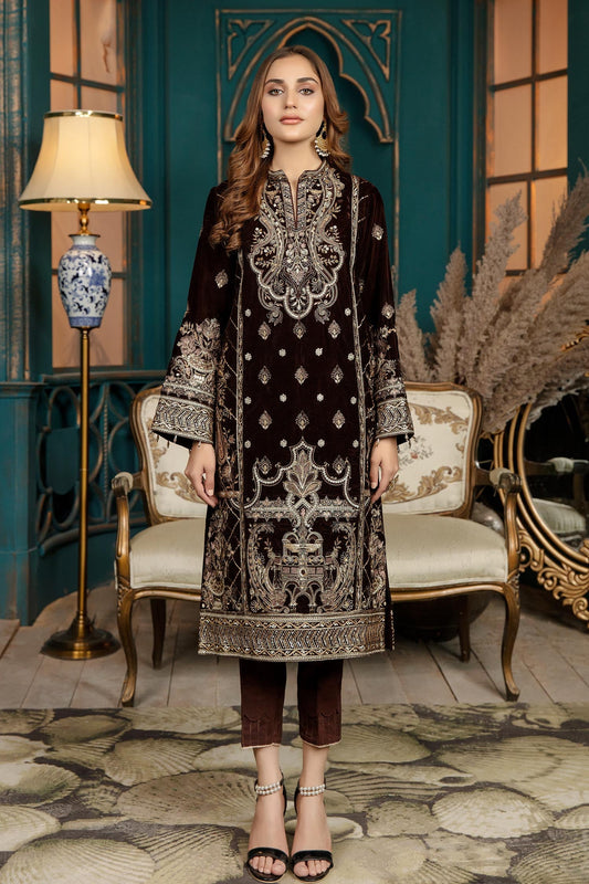 Lyrata - Stitched Embroidered Velvet 2PC