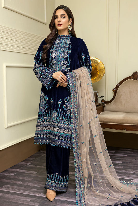 Cushion - Embroidered Velvet 3PC