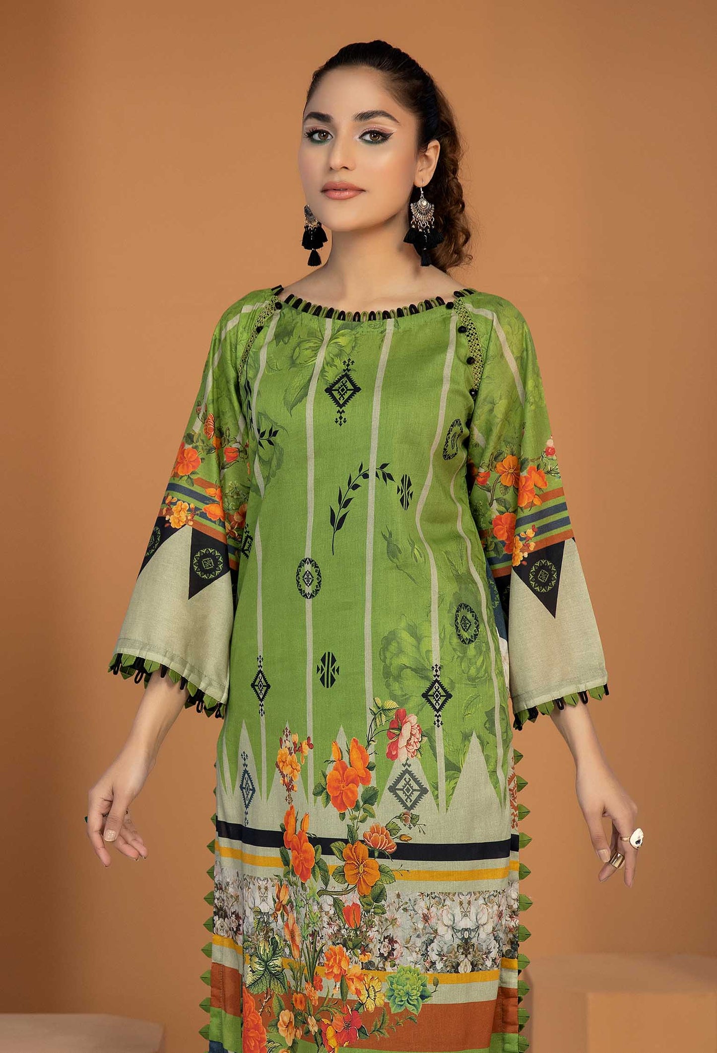 Flory Tree - Unstitch Lawn Kurti