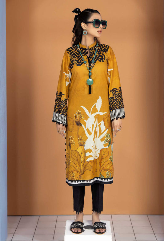 Burning Flare - Unstitch Lawn Kurti