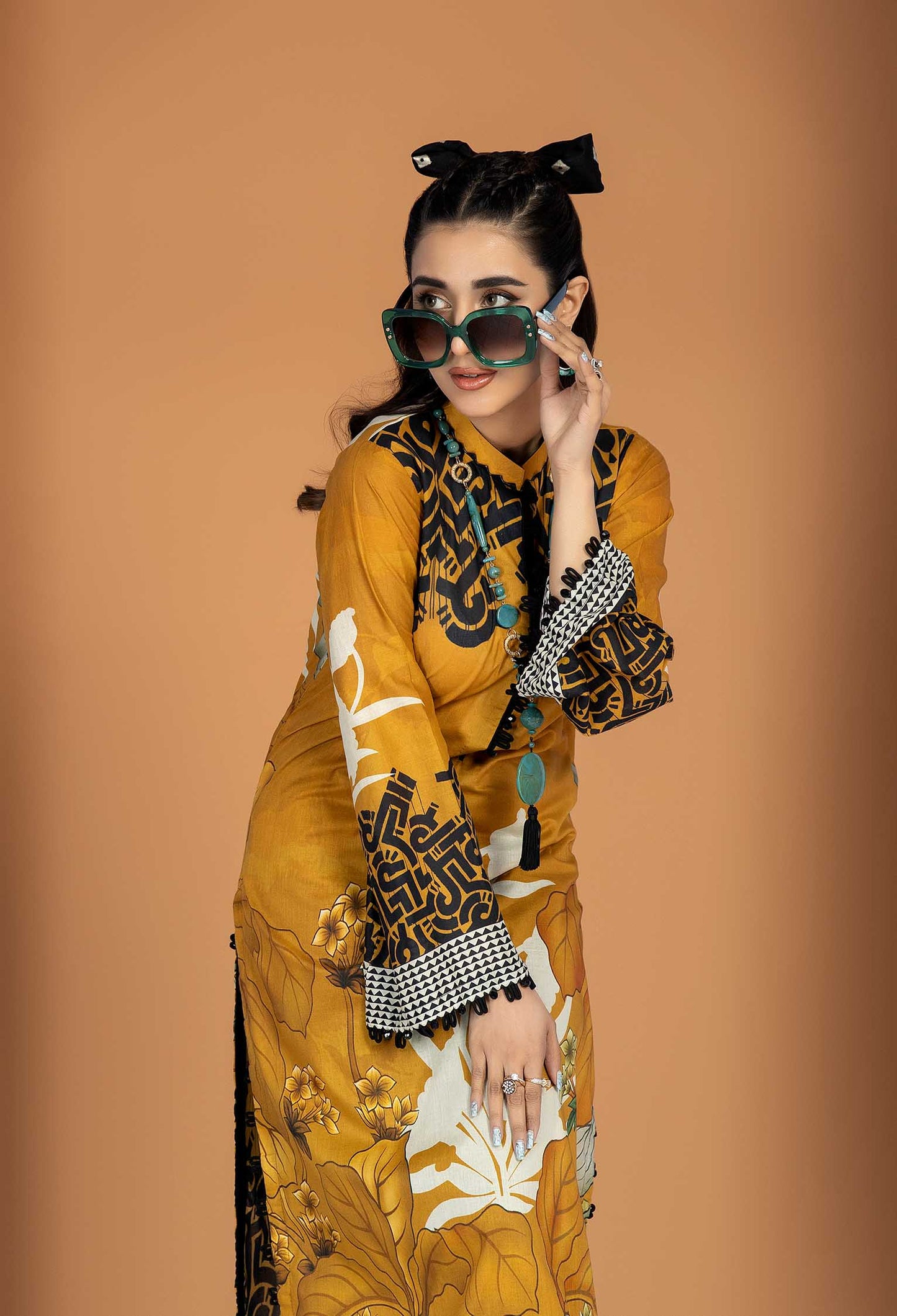 Burning Flare - Unstitch Lawn Kurti