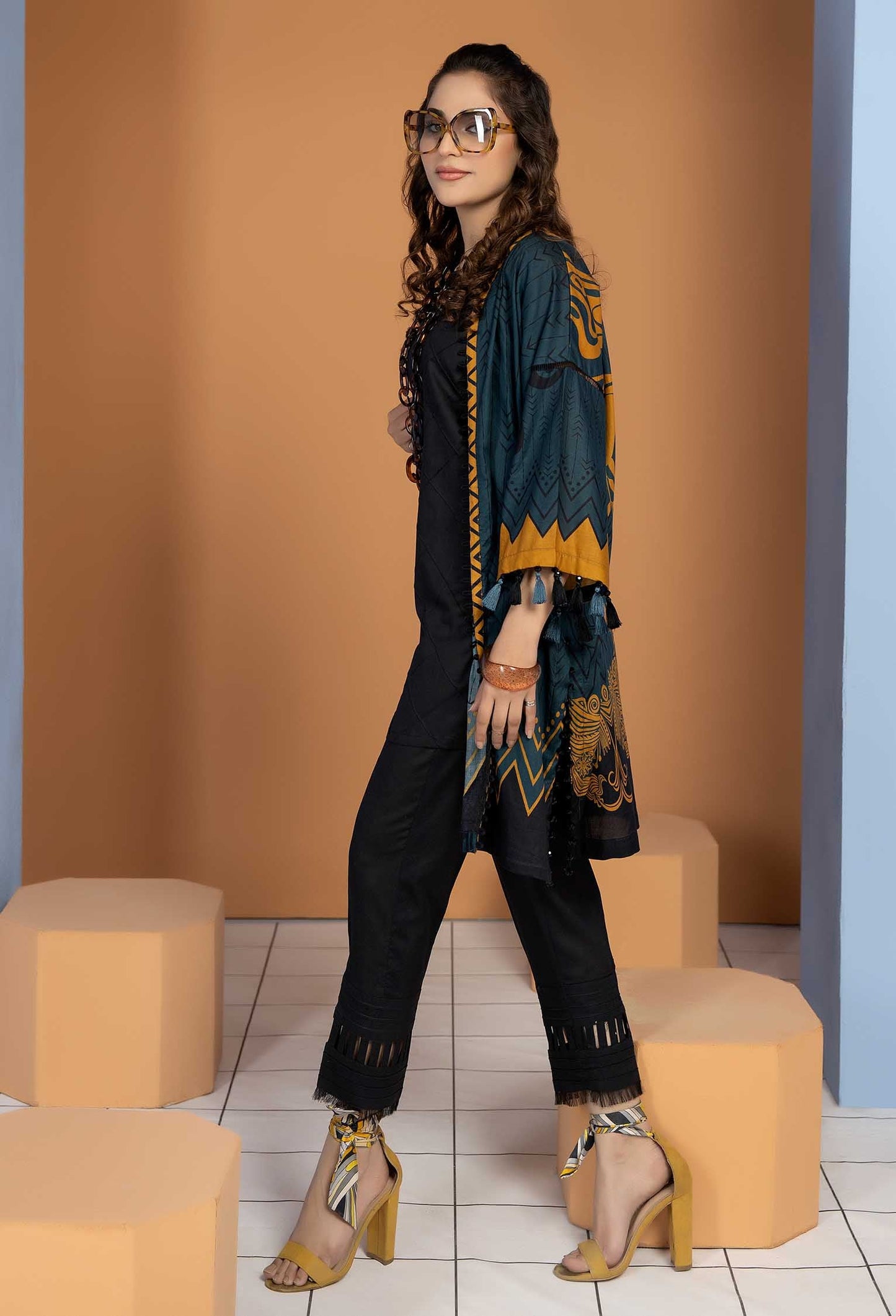 Durbey - Unstitch Lawn Kurti