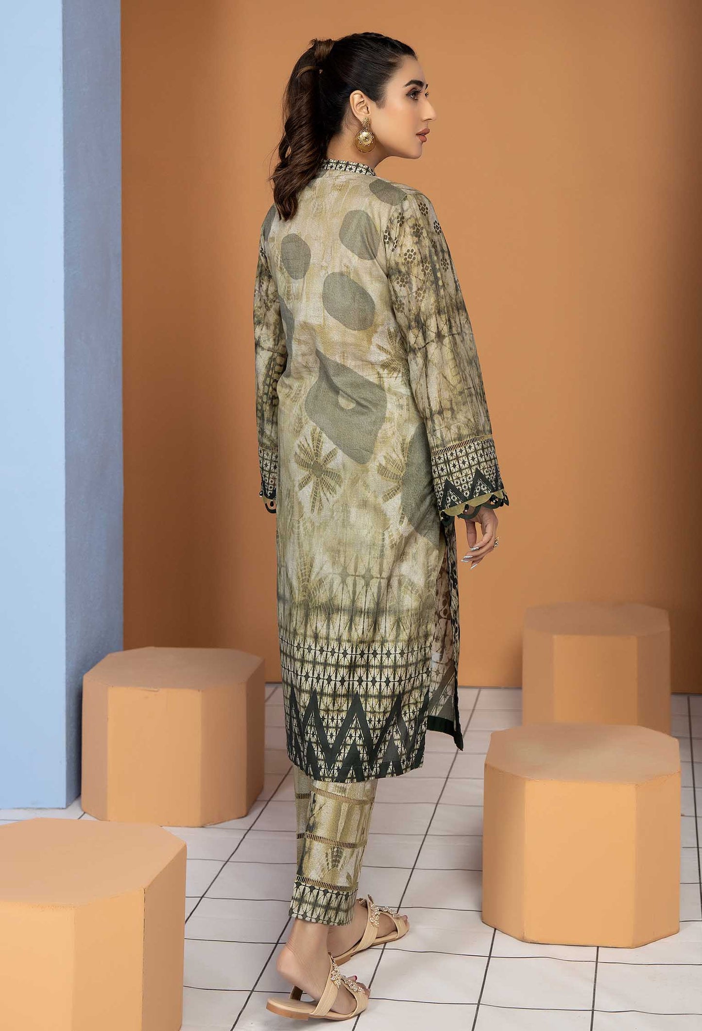 Fine Sand - Unstitch Lawn Kurti