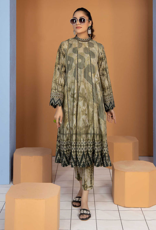 Fine Sand B - Unstitch Lawn Kurti