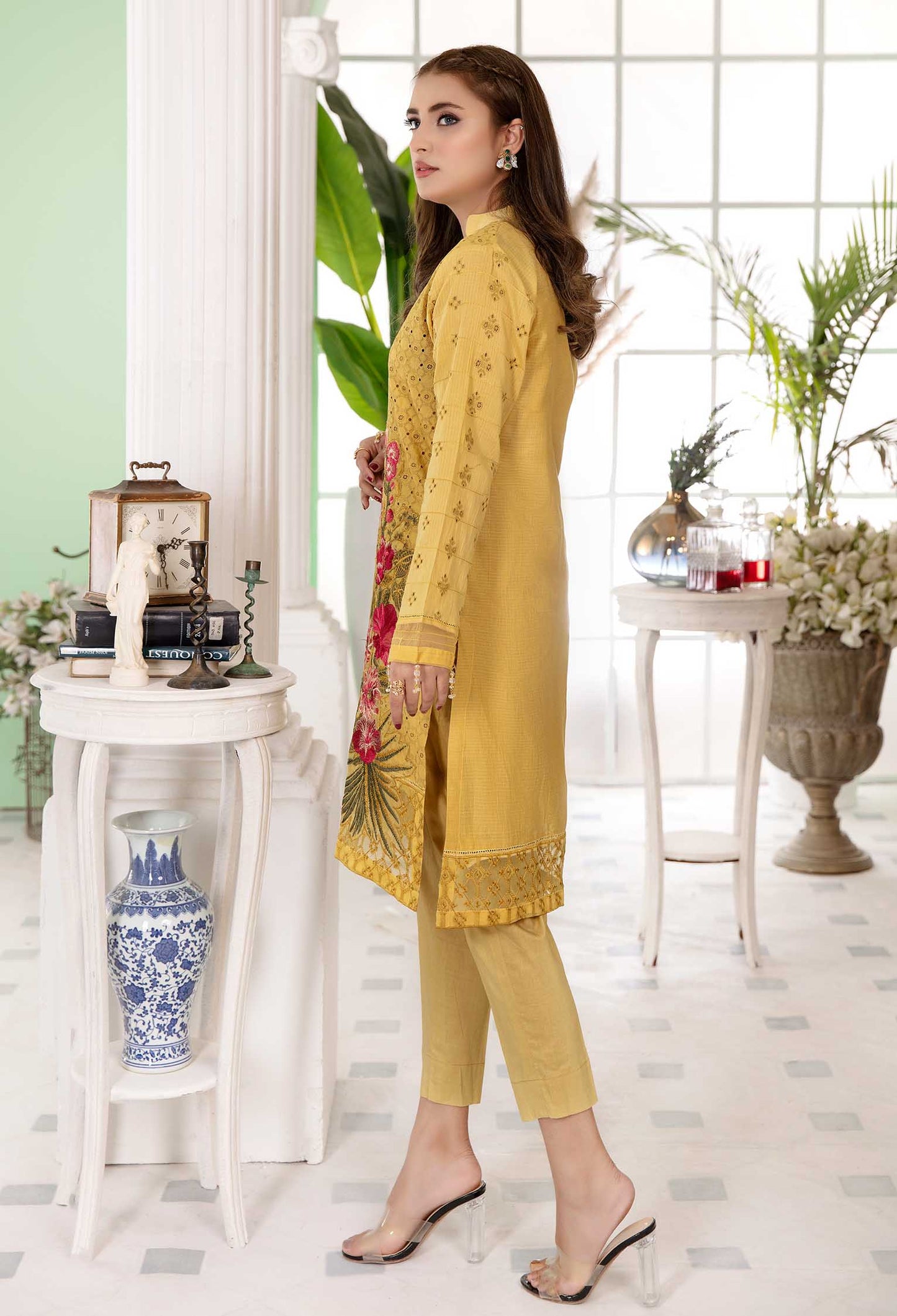 Garnola - Embroidered Stitch Chikankari Shirt