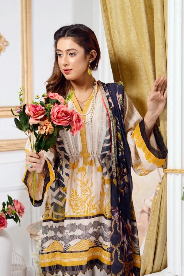 Baptisia - Digital Printed Jacquard Lawn