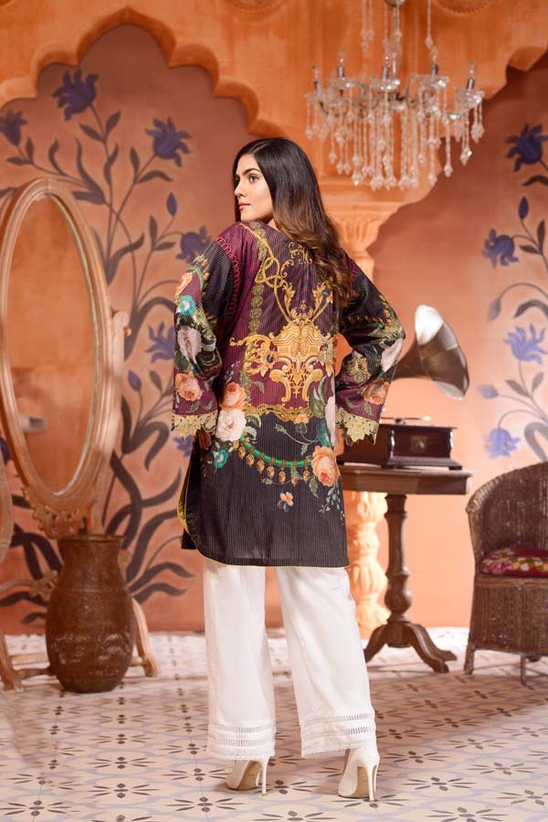 Crism Lenon - Digital Mesuri Lawn Unstitch Shirt