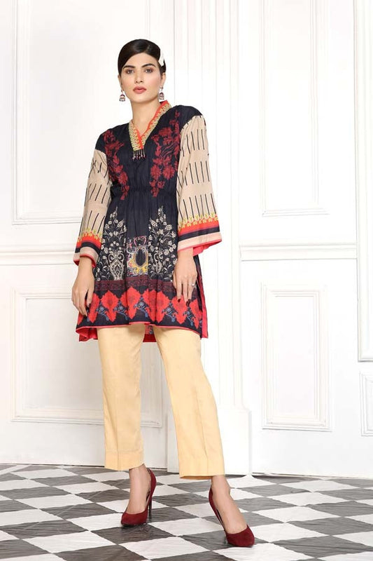 El Salva - Digital Printed Lawn Shirt (Unstitch)