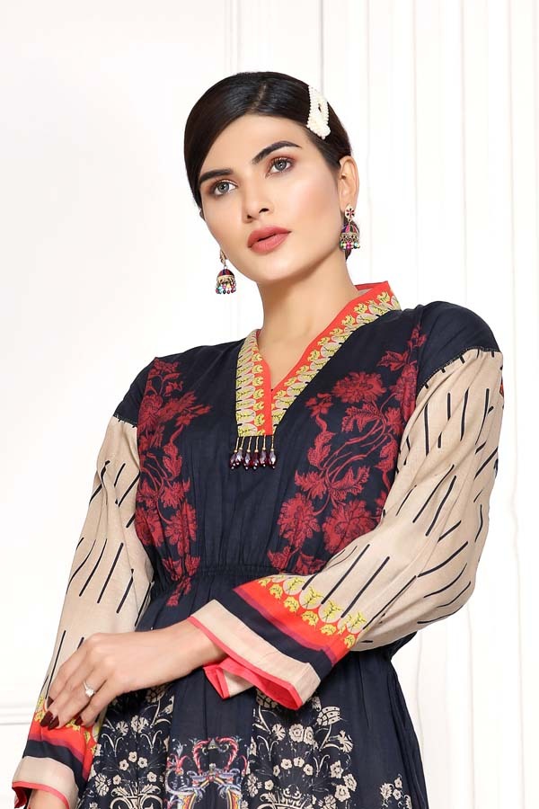 El Salva - Digital Printed Lawn Shirt (Unstitch)