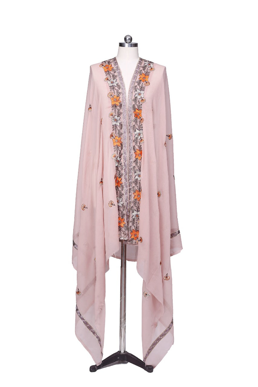 Embroidered Chiffon Dupatta