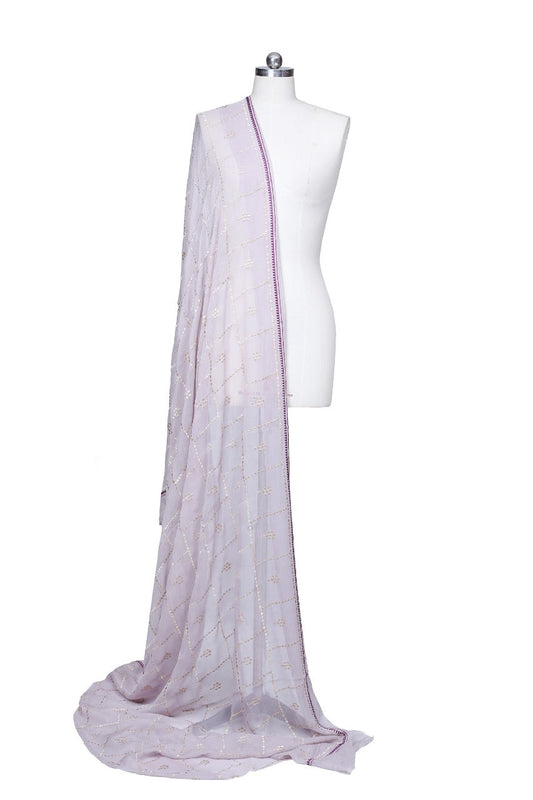 Embroidered Chiffon Dupatta