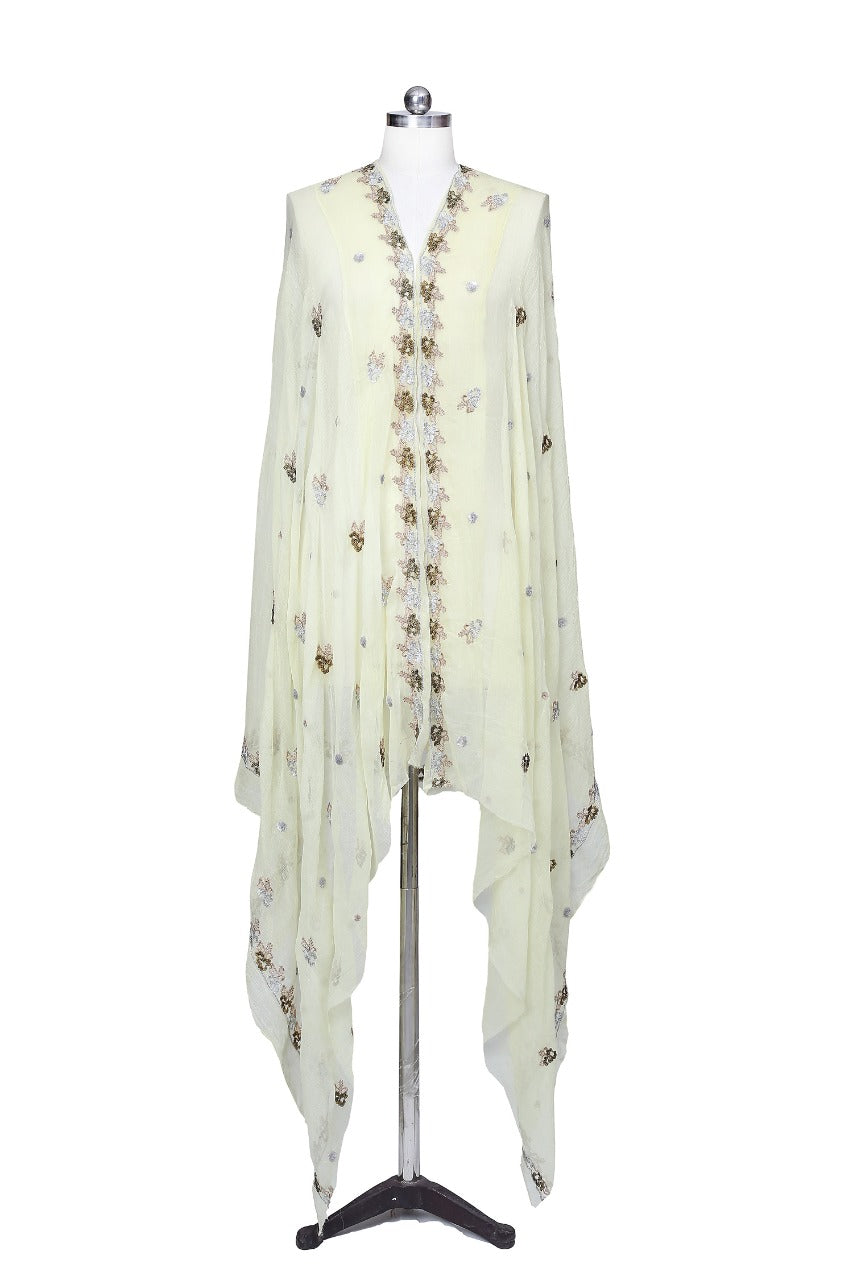 Embroidered Chiffon Dupatta