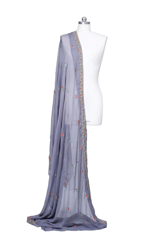 Embroidered Chiffon Dupatta