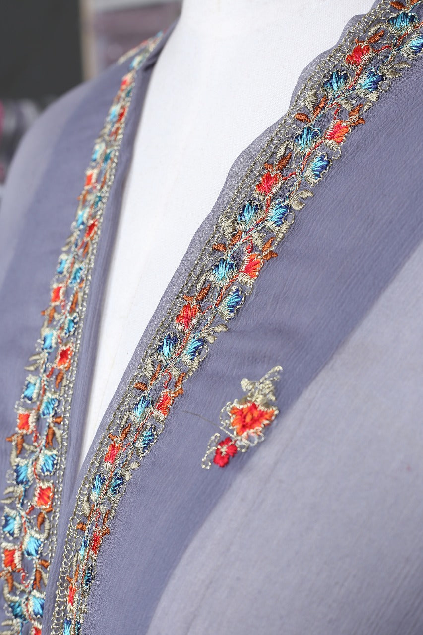 Embroidered Chiffon Dupatta