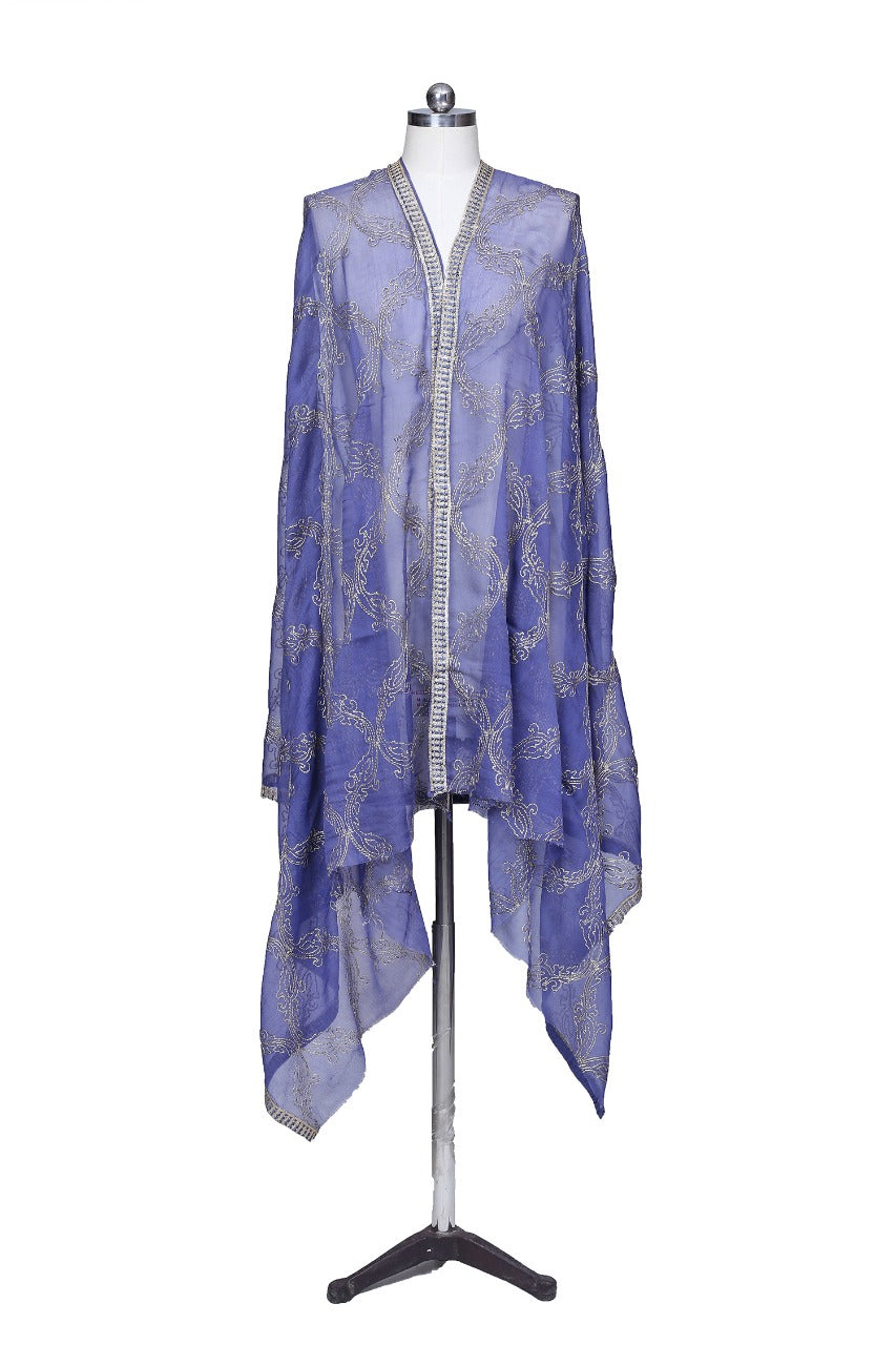 Embroidered Chiffon Dupatta