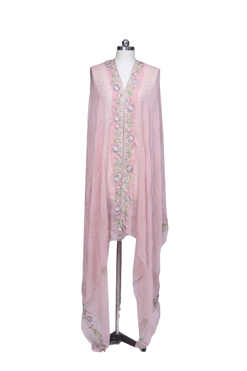 Embroidered Chiffon Dupatta