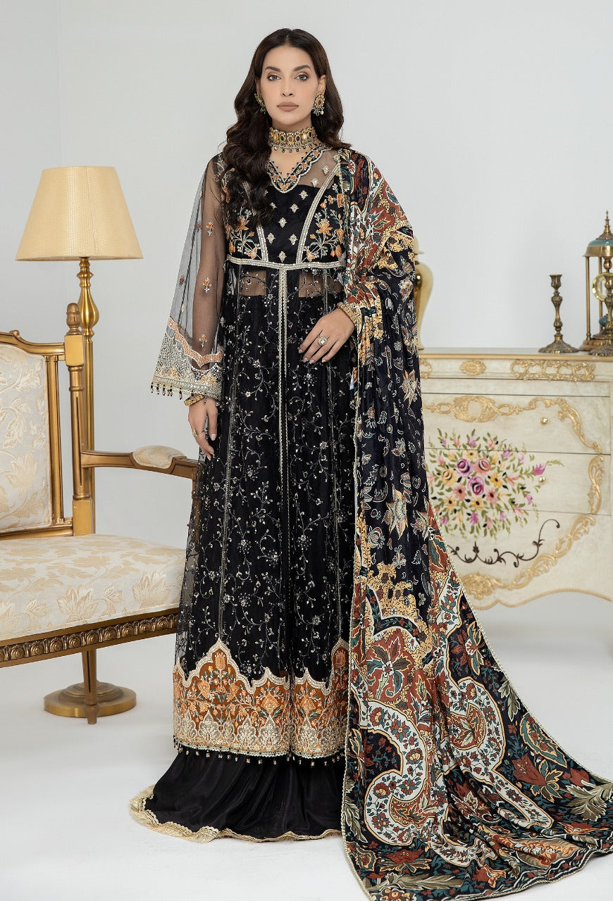 Night Giltter - Embroidered Unstitched