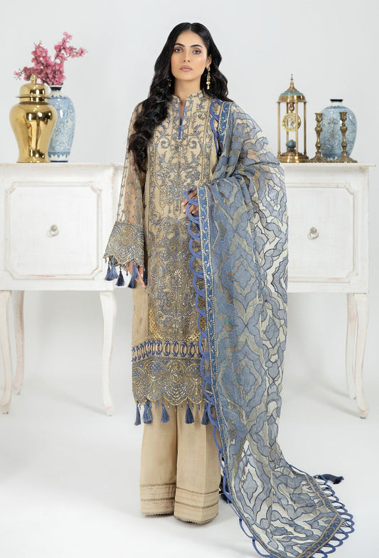Saffron Fim - Embroidered Unstitched