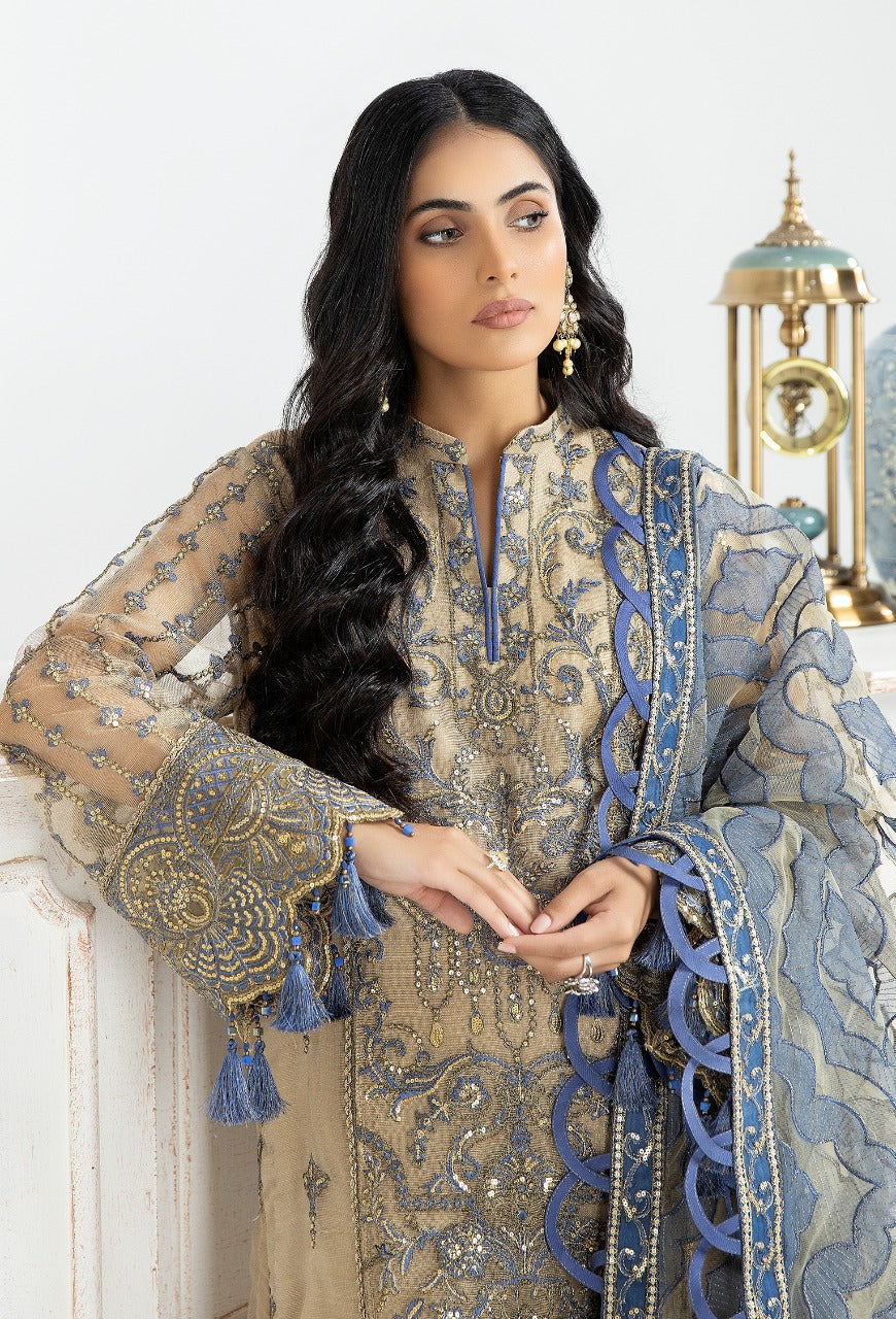 Saffron Fim - Embroidered Unstitched