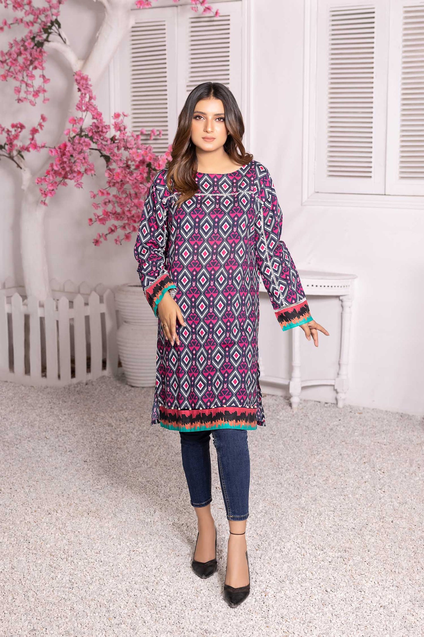 Buckeye - Digital Printed Stitched Lawn Kurti
